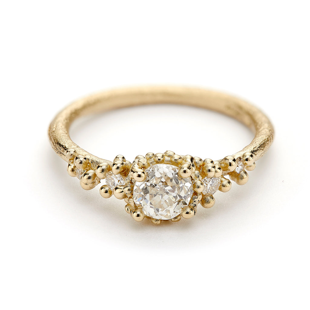 Antique cut diamond engagement ring from Ruth Tomlinson, handmade in London