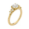 White Diamond Encrusted Solitaire Ring