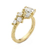 Cushion Diamond Tapering Cluster Ring