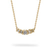 Mixed Diamond Bar Necklace by Ruth Tomlinson, handmade in London