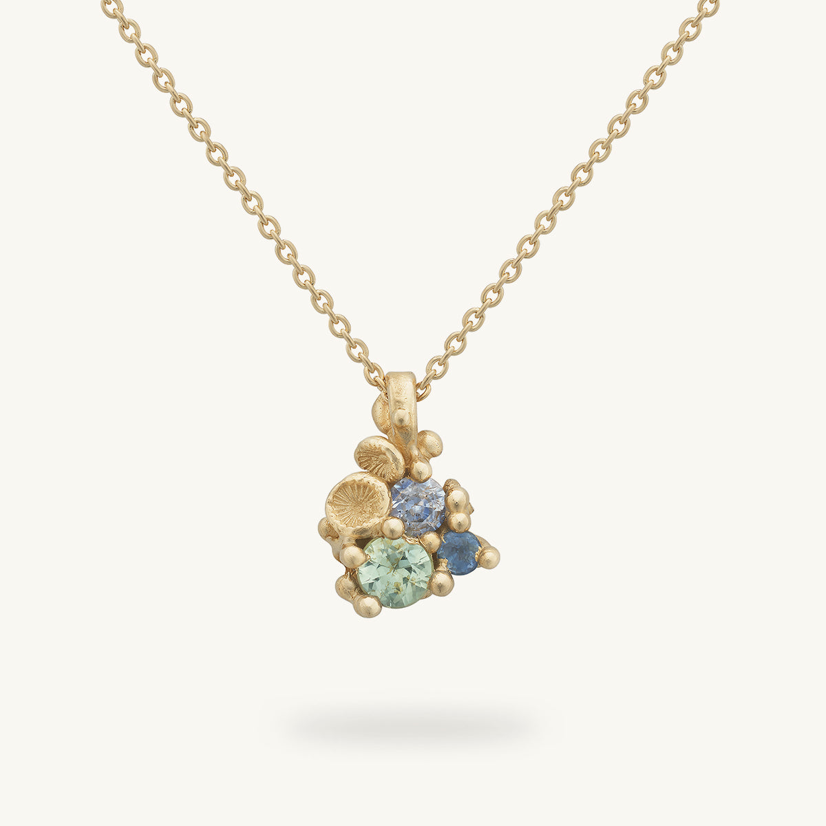 Sapphire Encrusted Necklace with Barnacles