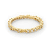 Scattered Diamond Wedding Band in 18ct yellow gold from Ruth Tomlinson, handmade in London