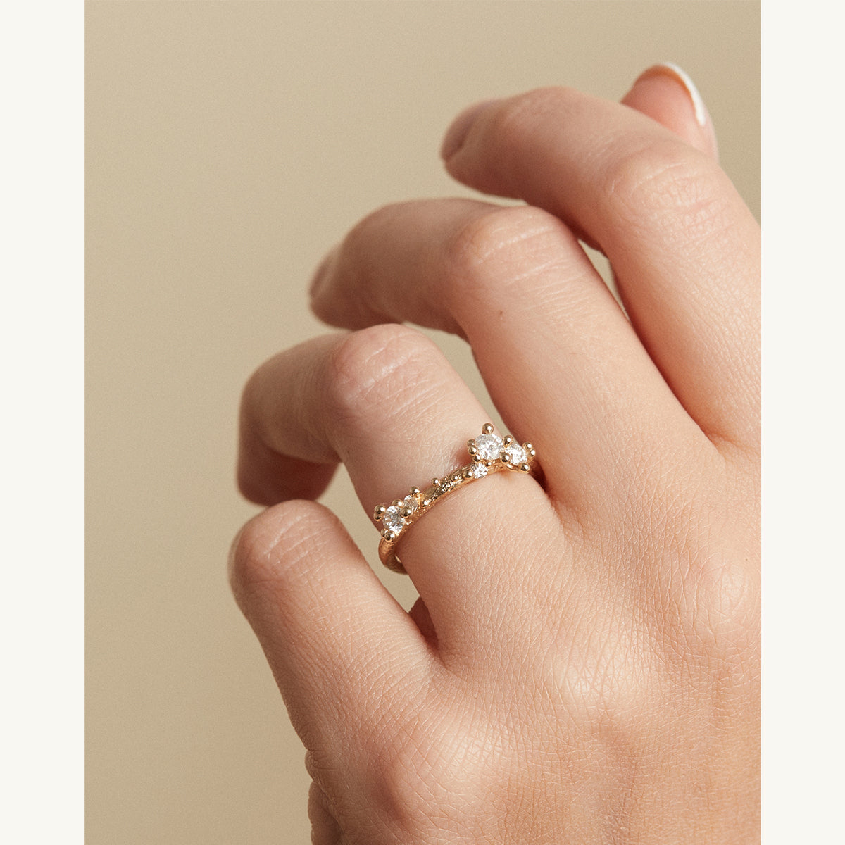 Asymmetric Diamond Encrusted Band