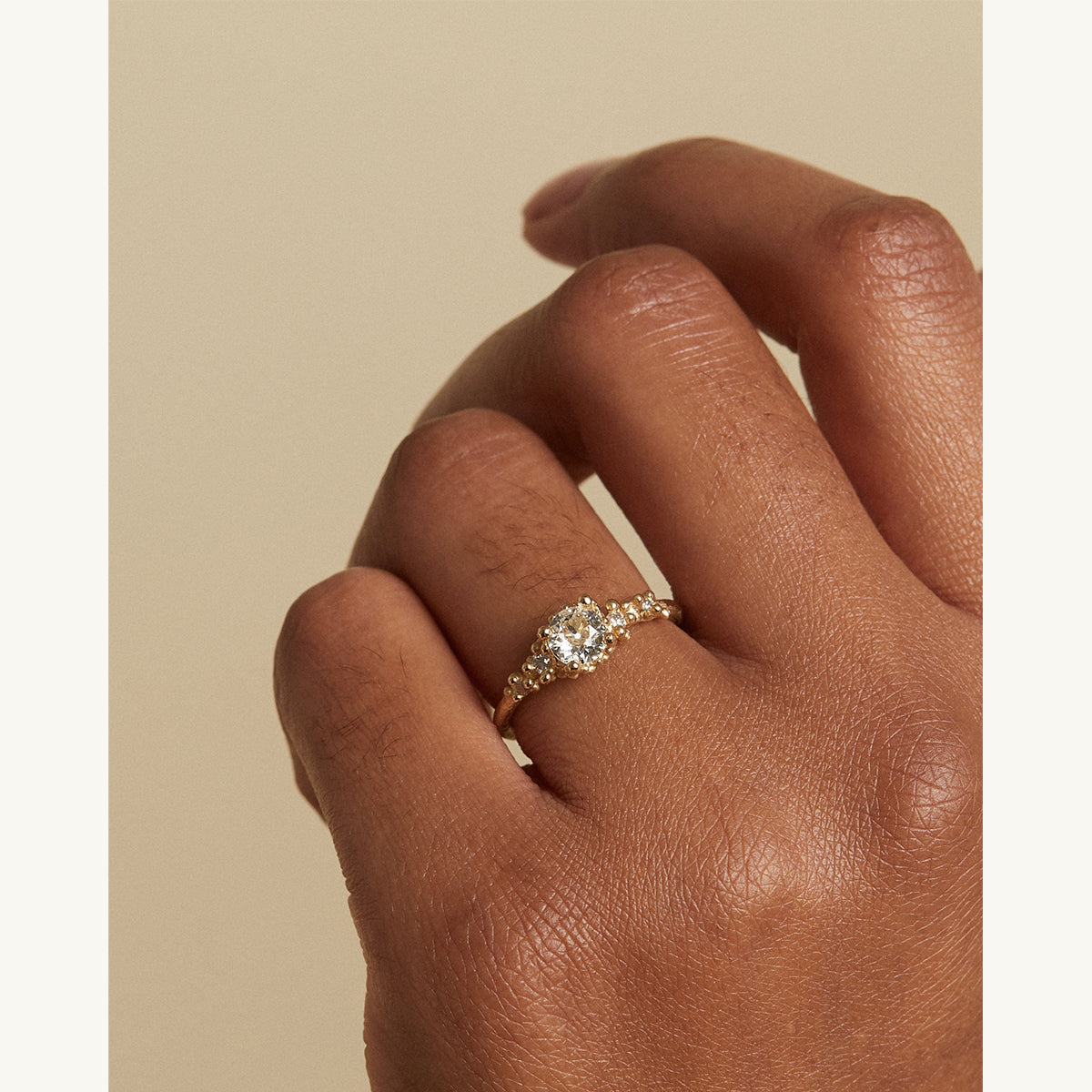 Encrusted Antique Diamond Ring