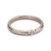 Ladies 18ct white gold wedding band with diamond detail from Ruth Tomlinson, handmade in London