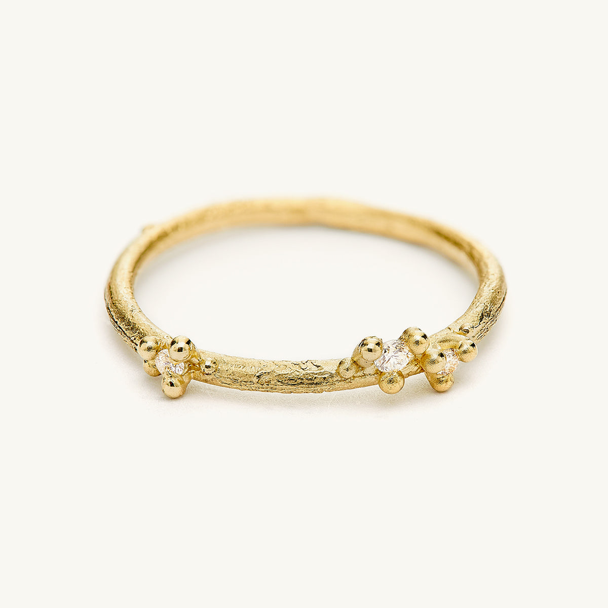 Yellow Diamond Encrusted Ring Stack