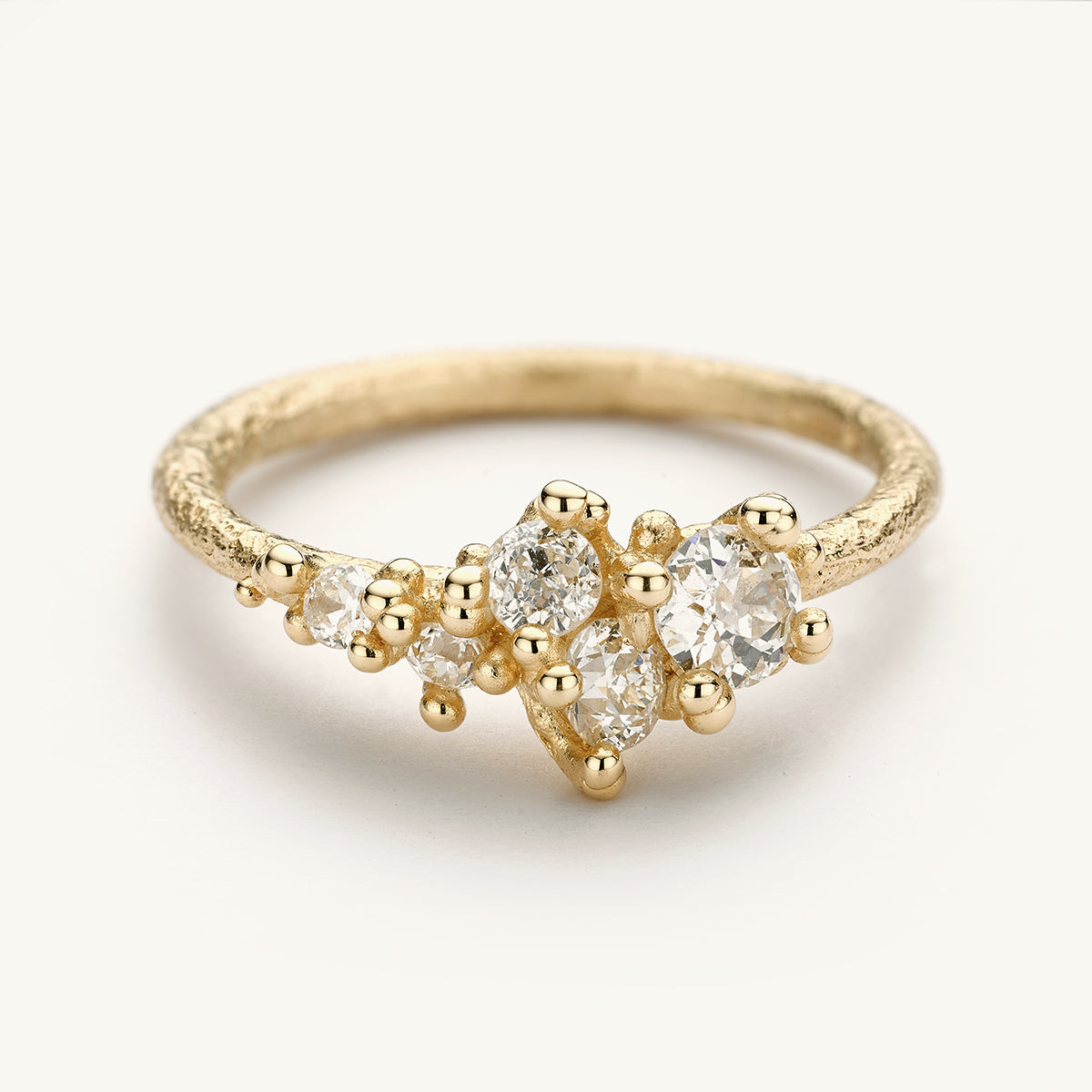 Antique Diamond Tapering Ring Stack