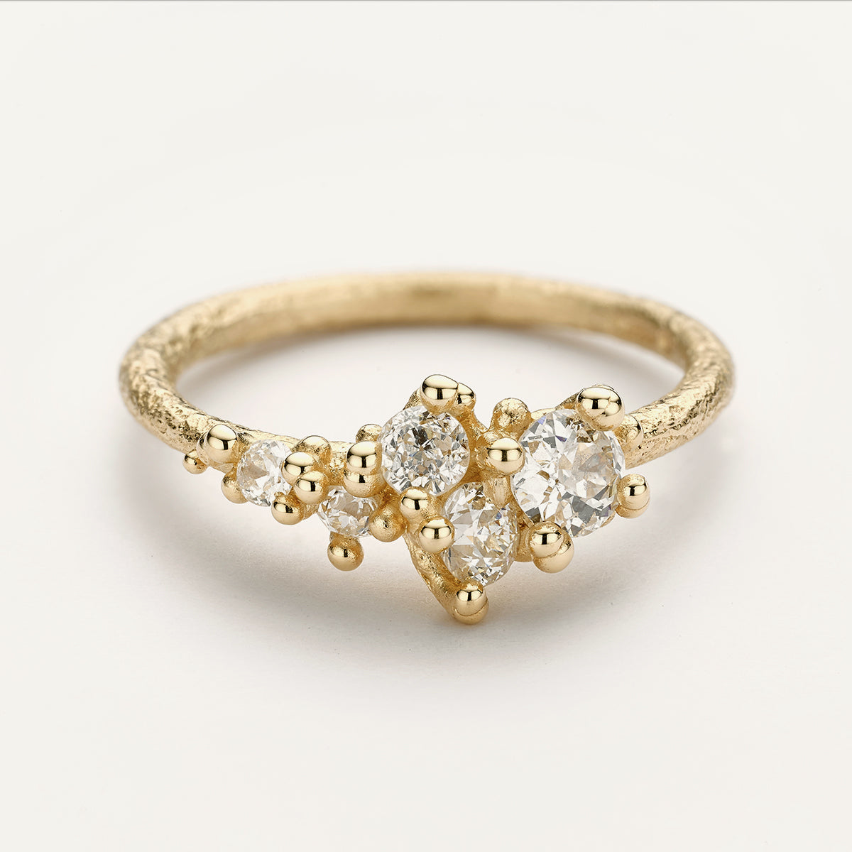 Antique Diamond Tapering Ring Stack