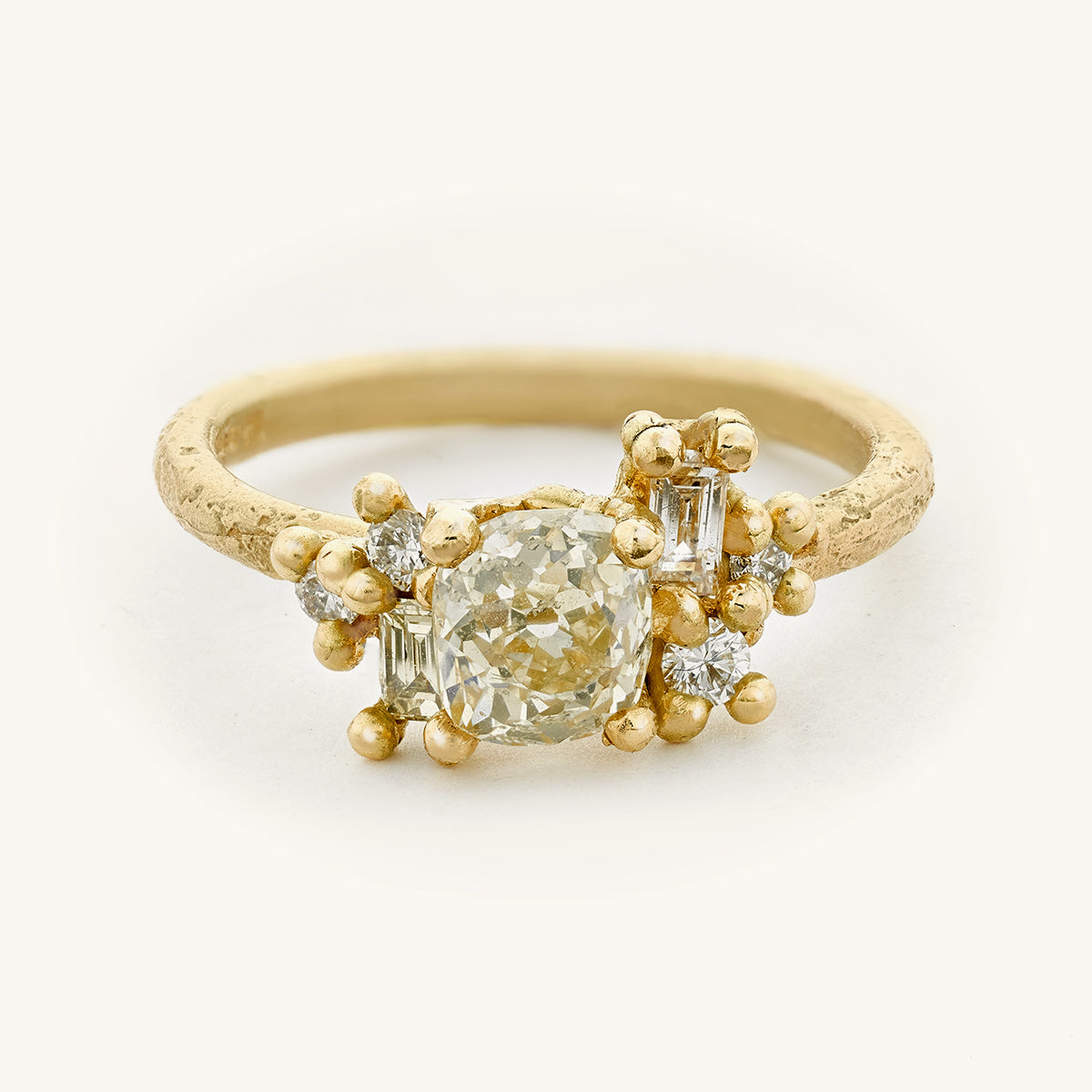 Ruth Tomlinson Antique Diamond Luminous Cluster Ring