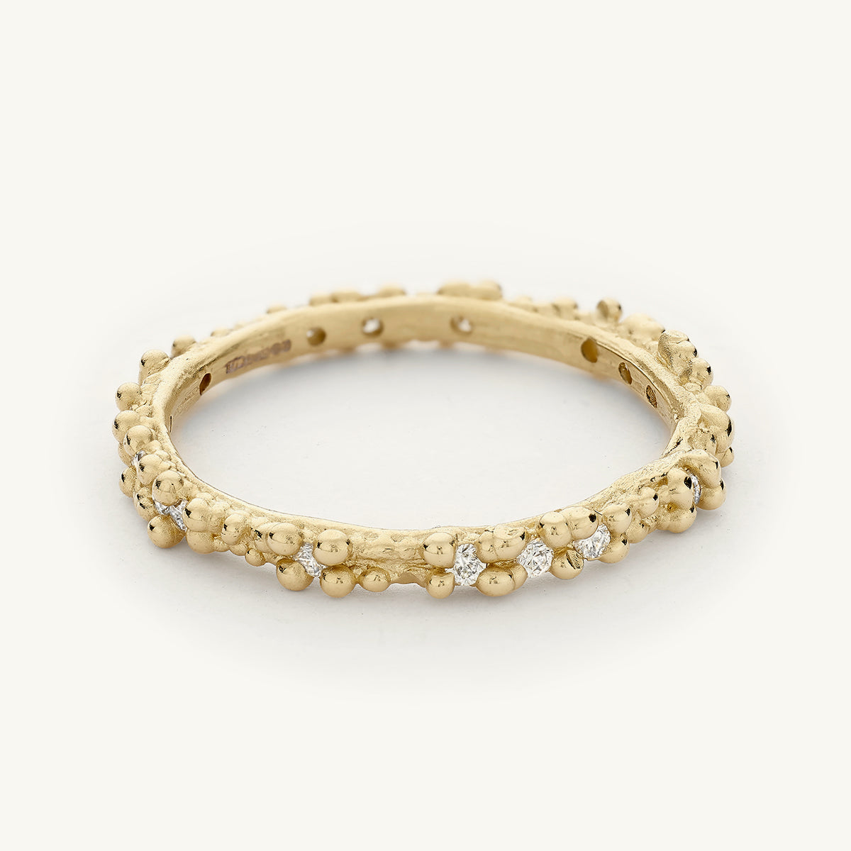 Ruth Tomlinson Double Beaded Band with Diamonds - 14Y