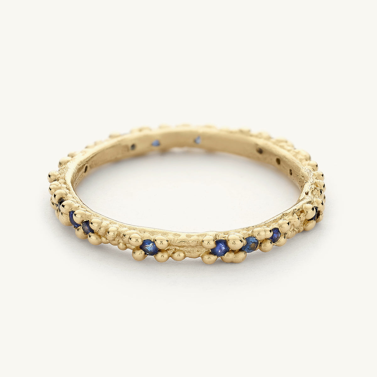 Ruth Tomlinson Double Beaded Band with Sapphires