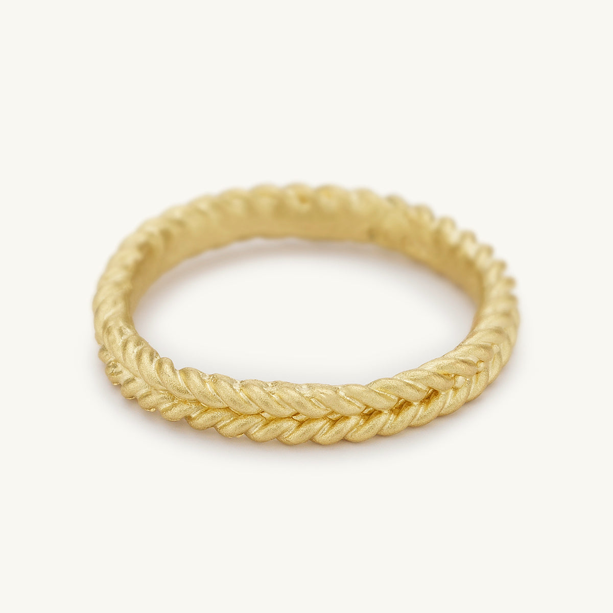 Ruth Tomlinson Double Rope Wedding Band - 18Y