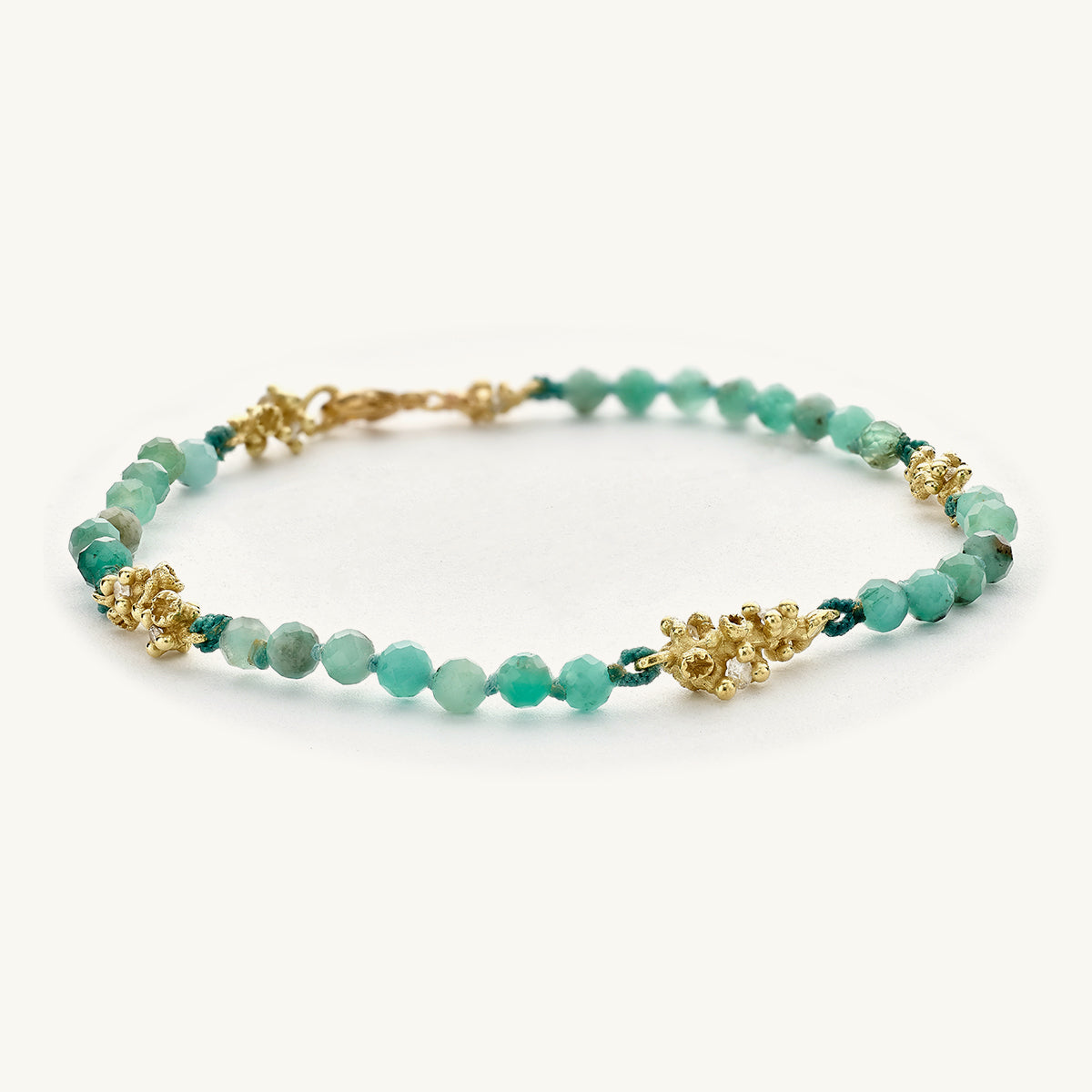 Ruth Tomlinson Emerald and Diamond Bracelet