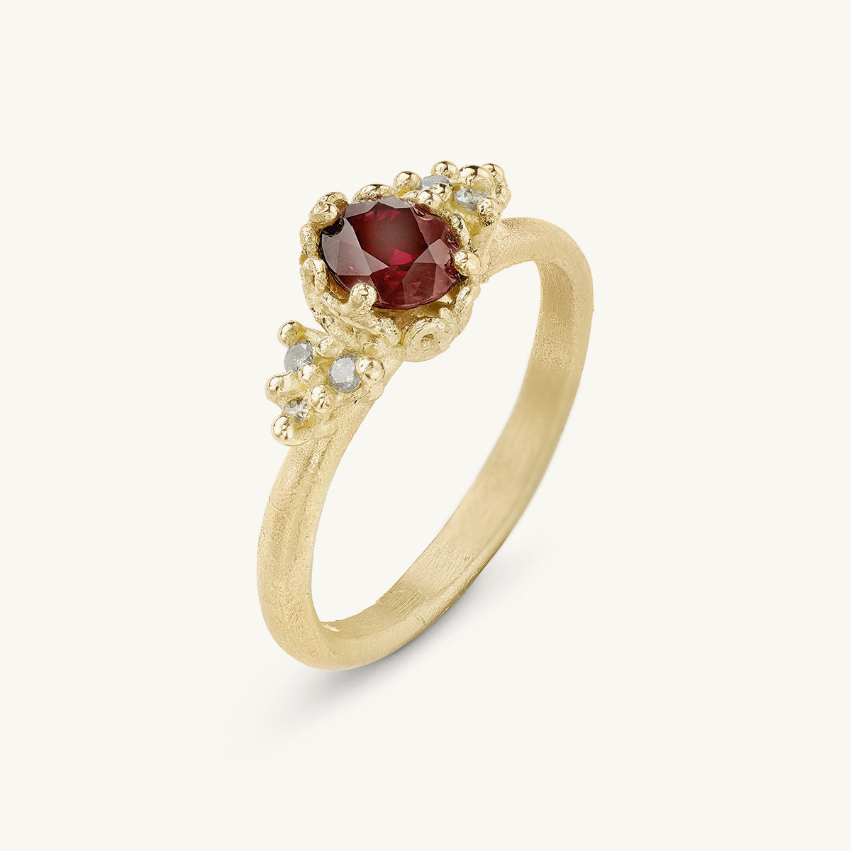 Ruth Tomlinson Gemfields Ruby and Diamond Solitaire Ring