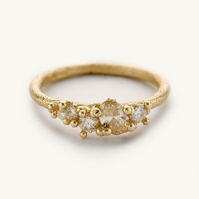 Ruth Tomlinson Mixed Diamond Asymmetric Ring