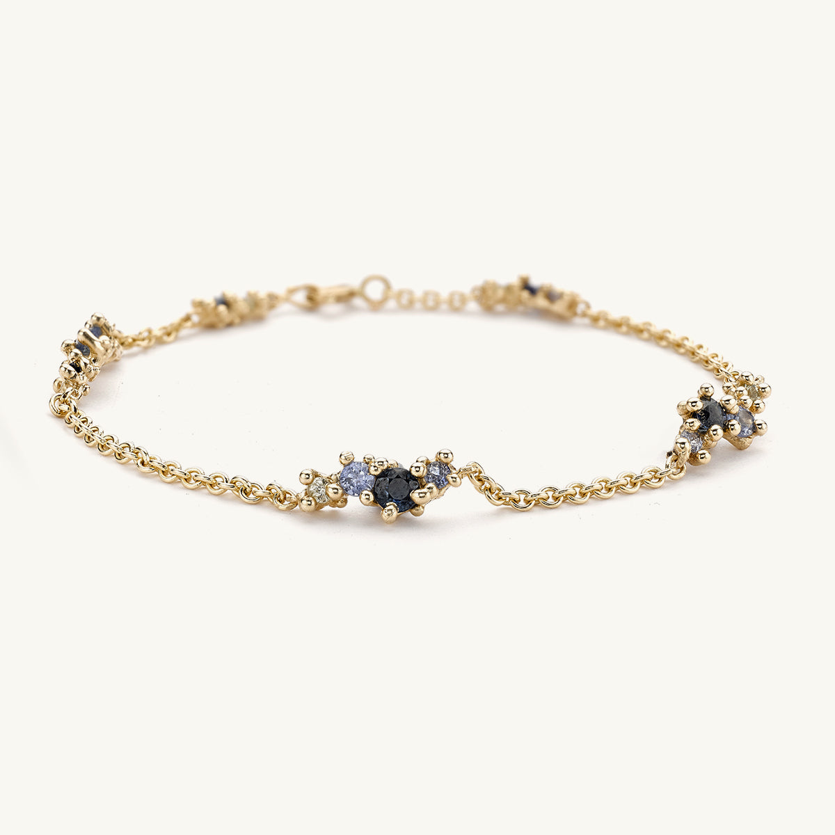 Ruth Tomlinson Bracelet with Clusters of Sapphires