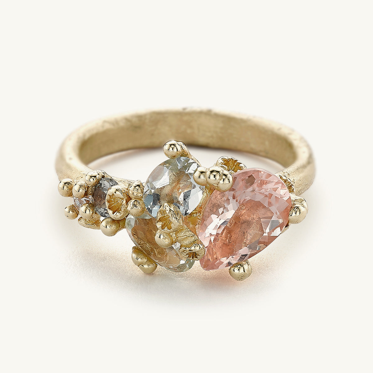 Ruth Tomlinson Morganite Cluster Ring