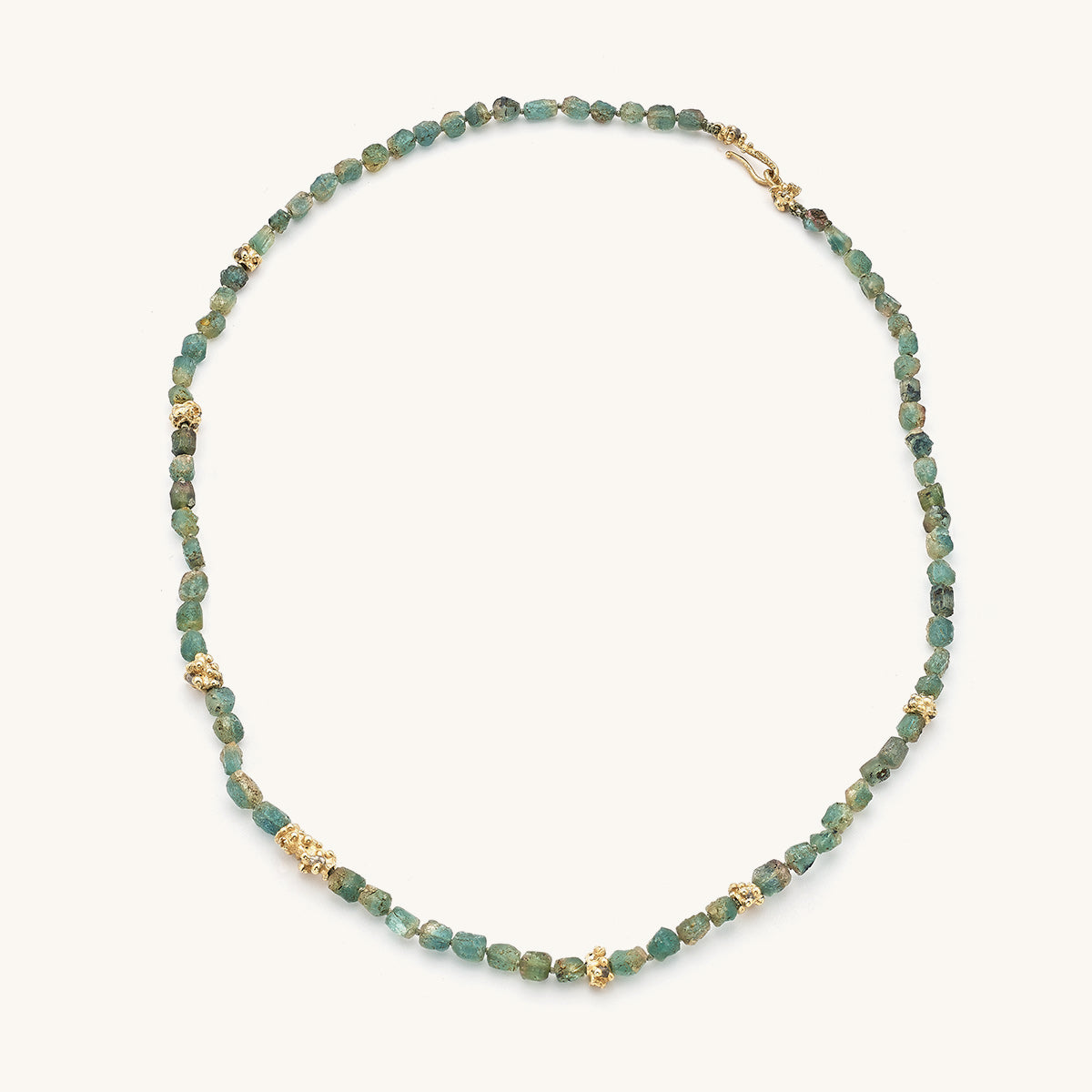 Ruth Tomlinson One of a Kind Raw Tourmaline Beaded Necklace with Grey Diamonds Handmade in London 