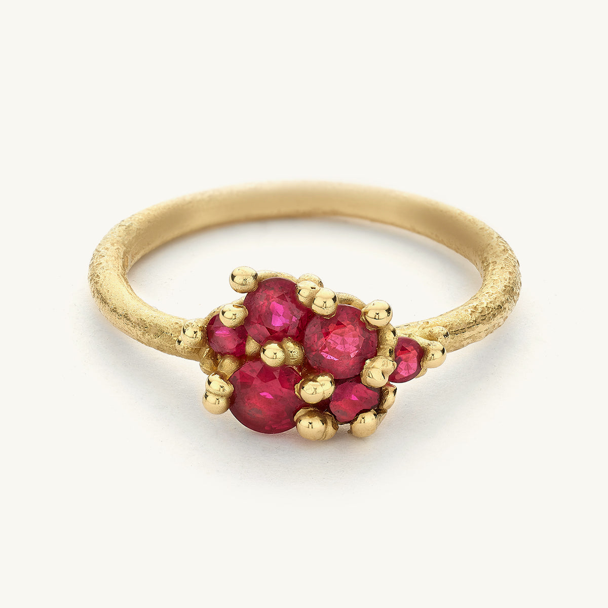 Ruth Tomlinson Ruby Asymmetric Cluster Ring