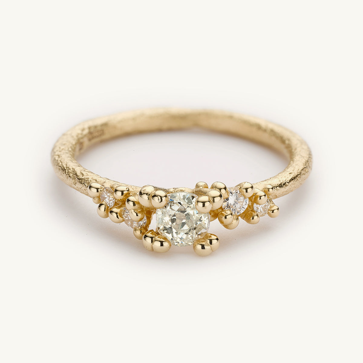 Ruth Tomlinson Solitaire Antique Diamond Encrusted Ring