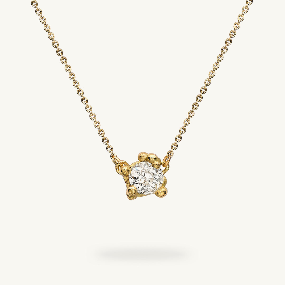 Ruth Tomlinson Solitaire Antique Diamond Pendant