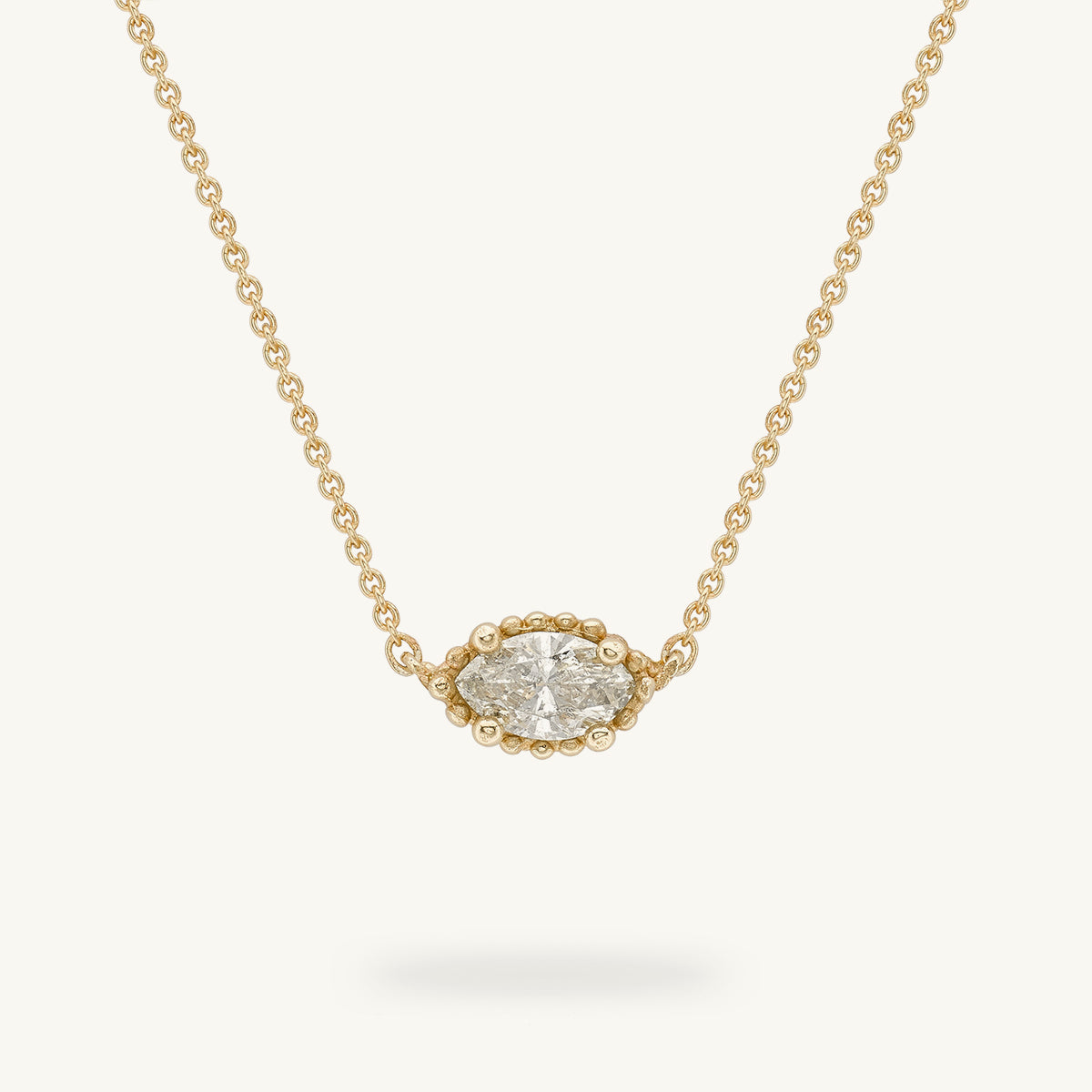 Ruth Tomlinson Solitaire Salt and Pepper Diamond Necklace