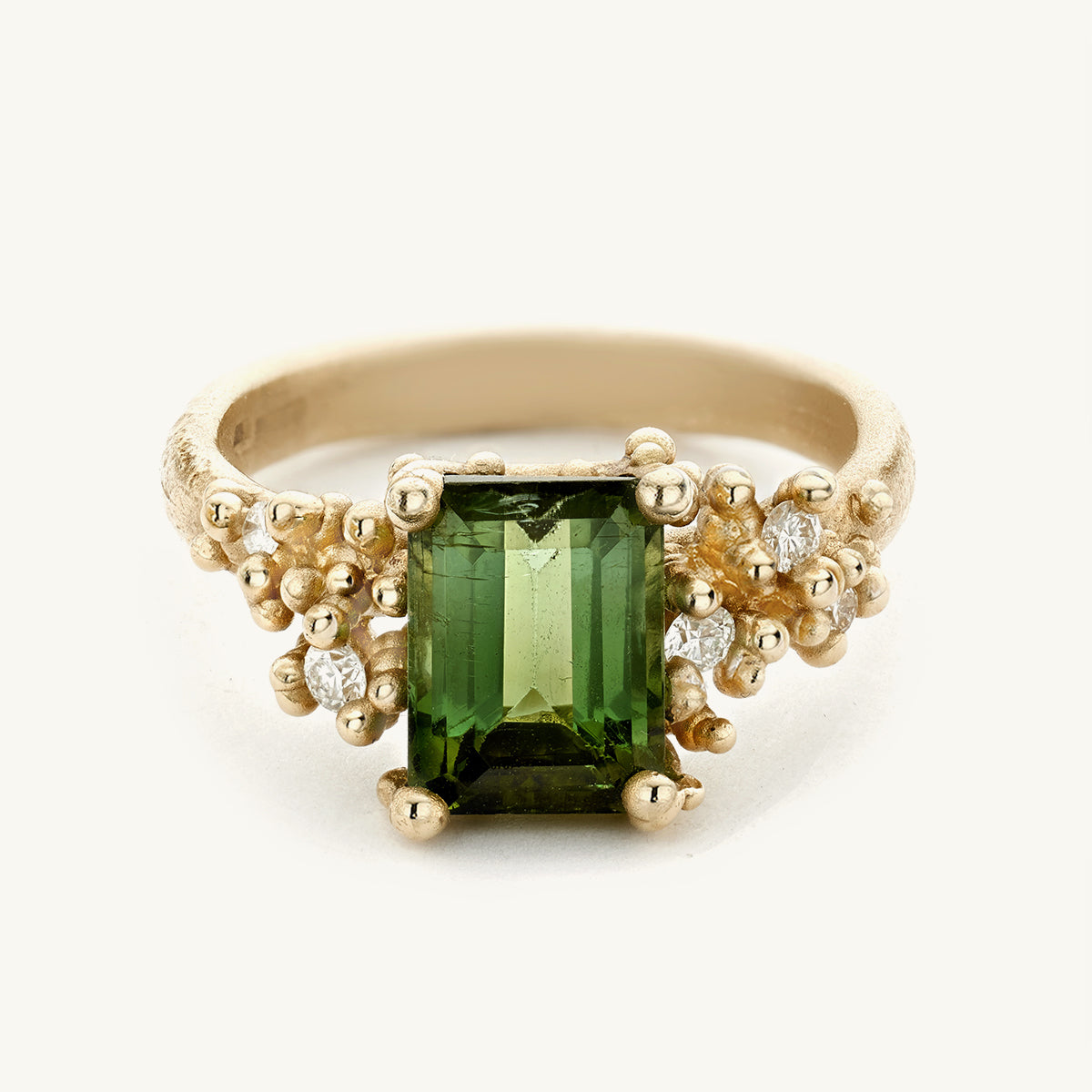 Ruth Tomlinson Tourmaline Cocktail Ring with Diamonds