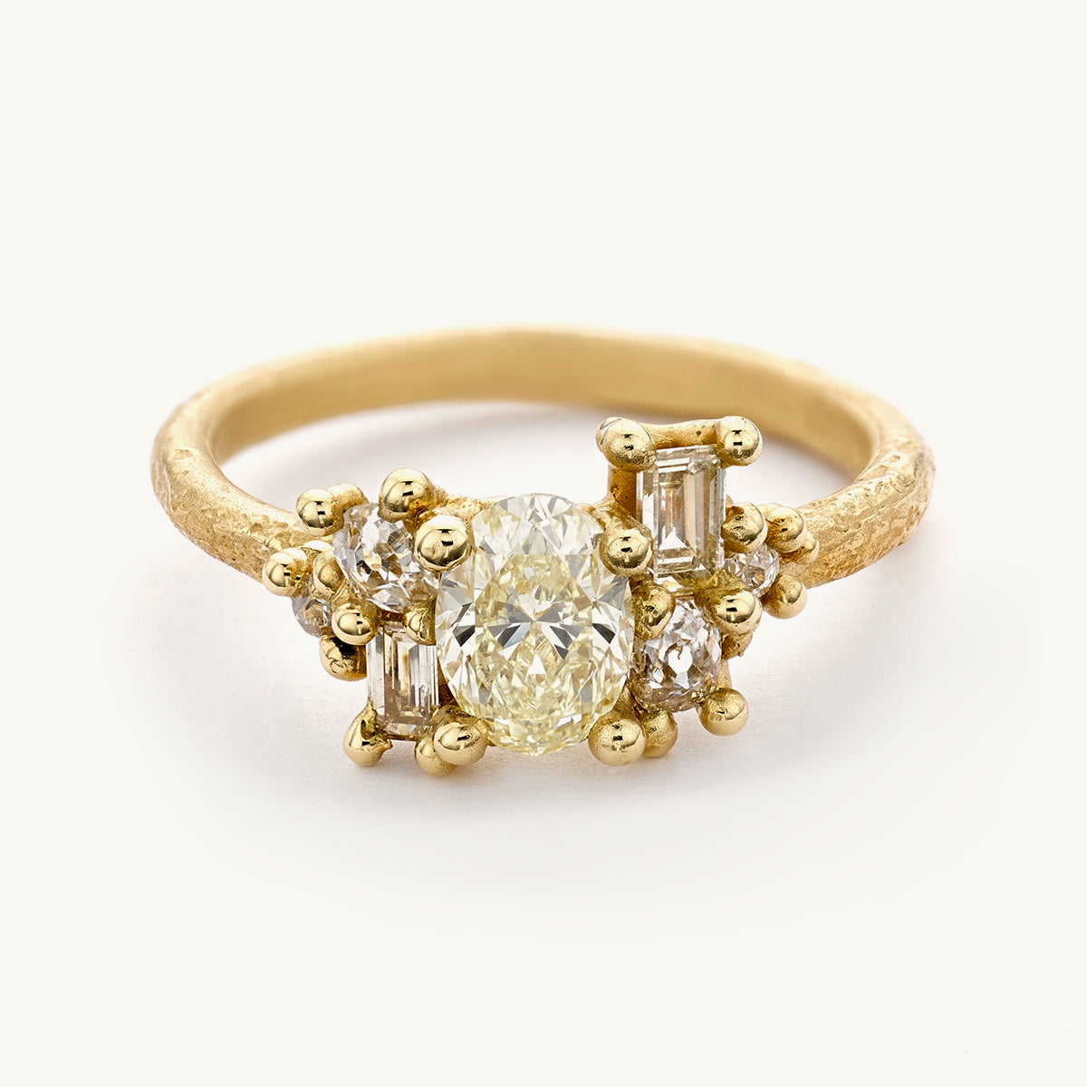 Ruth Tomlinson Yellow Diamond Radiant Cluster Ring