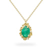 Oval Emerald and Diamond Necklace with Barnacles