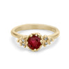 Gemfields Ruby and Diamond Solitaire Ring from Ruth Tomlinson, handmade in London
