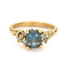 Alternative Sapphire and Diamond Engagement Ring from Ruth Tomlinson, handmade in London