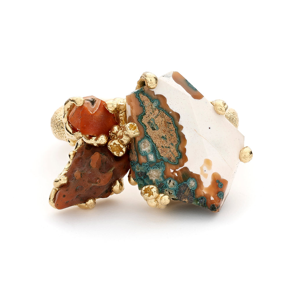 Scottish Agate DiscoveRing from Ruth Tomlinson, handmade in London