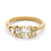 Yellow Diamond Luminous Cluster Ring from Ruth Tomlinson, handmade in London