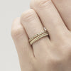 Ladies rope wedding band and eternity band combination from Ruth Tomlinson