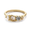 Raw Mixed Cut Diamond Ring from Ruth Tomlinson, hand made in London