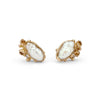 Pearl and diamond stud earrings from Ruth Tomlinson, handmade in London