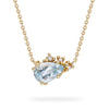 Aquamarine and diamond necklace from Ruth Tomlinson, handmade in London