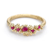 Ruby Ring with Granules by Ruth Tomlinson, handmade in London