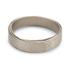 Textured white gold men's wedding band by Ruth Tomlinson, handmade in London