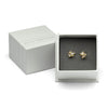 Champagne Diamond and Sapphire Cluster Studs