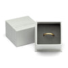Raw Gold Textured Wedding Band with Diamond - 2.5mm