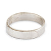Men's wrap band in white gold from Ruth Tomlinson, handmade in London